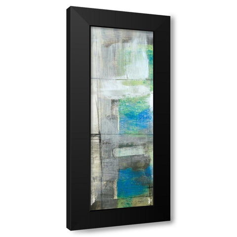 White on Blue IV Black Modern Wood Framed Art Print by Goldberger, Jennifer