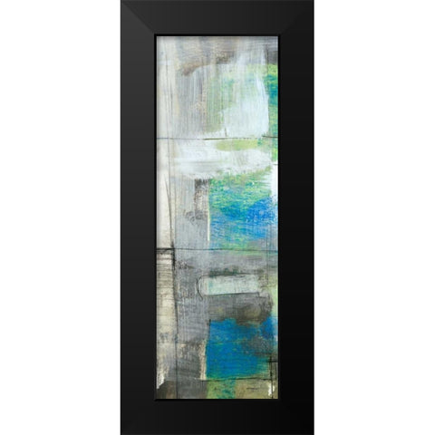 White on Blue IV Black Modern Wood Framed Art Print by Goldberger, Jennifer