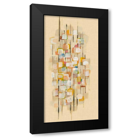 City Map II Black Modern Wood Framed Art Print with Double Matting by McMullen, Charles
