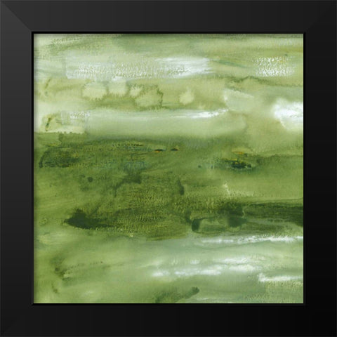 Malachite I Black Modern Wood Framed Art Print by Choate, Lisa