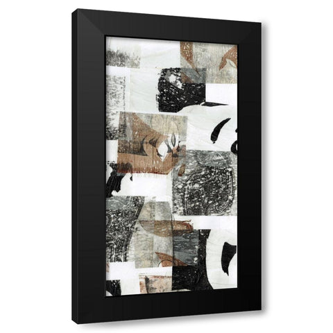 Reconstructed I Black Modern Wood Framed Art Print by Goldberger, Jennifer