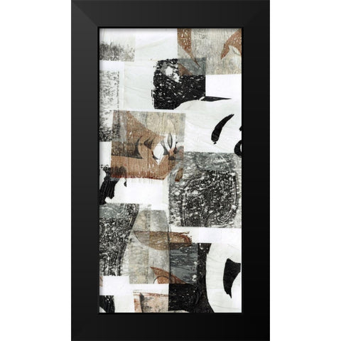 Reconstructed I Black Modern Wood Framed Art Print by Goldberger, Jennifer