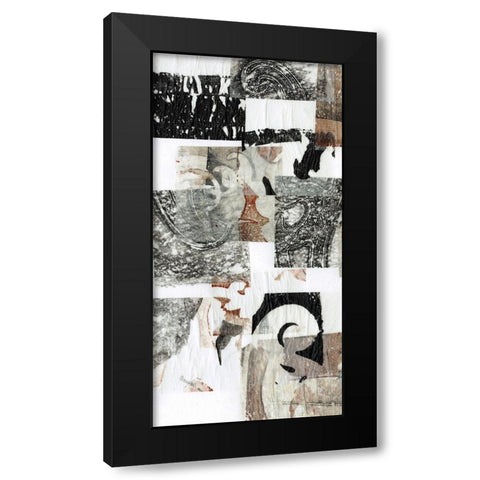 Reconstructed II Black Modern Wood Framed Art Print with Double Matting by Goldberger, Jennifer