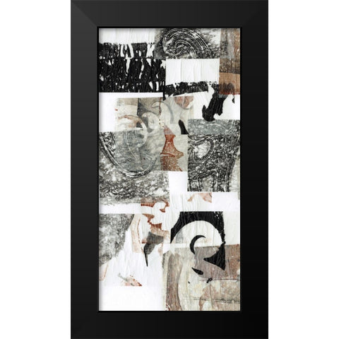 Reconstructed II Black Modern Wood Framed Art Print by Goldberger, Jennifer