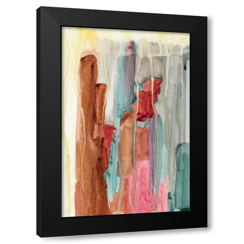 Evening Lights I Black Modern Wood Framed Art Print by McMullen, Charles