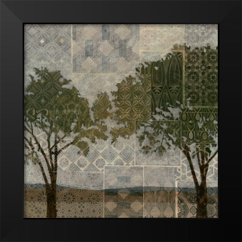 Patterned Arbor I Black Modern Wood Framed Art Print by Meagher, Megan