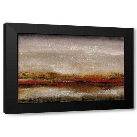 Line of Descent II Black Modern Wood Framed Art Print with Double Matting by OToole, Tim