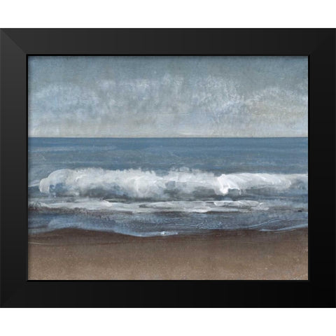 Lingering Grey I Black Modern Wood Framed Art Print by OToole, Tim