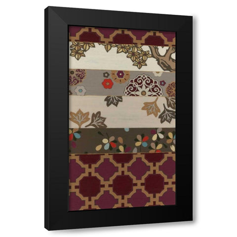Autumnal Tapestry I Black Modern Wood Framed Art Print with Double Matting by Vess, June Erica