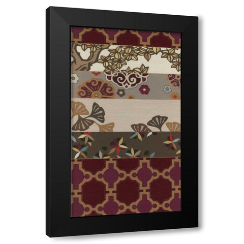 Autumnal Tapestry II Black Modern Wood Framed Art Print by Vess, June Erica