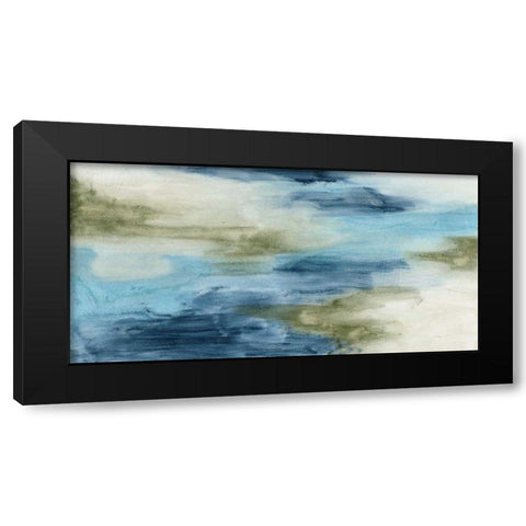 Ocean Flow II Black Modern Wood Framed Art Print with Double Matting by Meagher, Megan