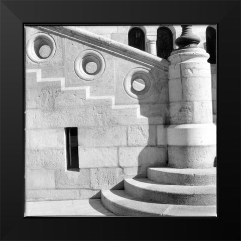 Architecture Detail I Budapest Black Modern Wood Framed Art Print by DeNardo, Laura