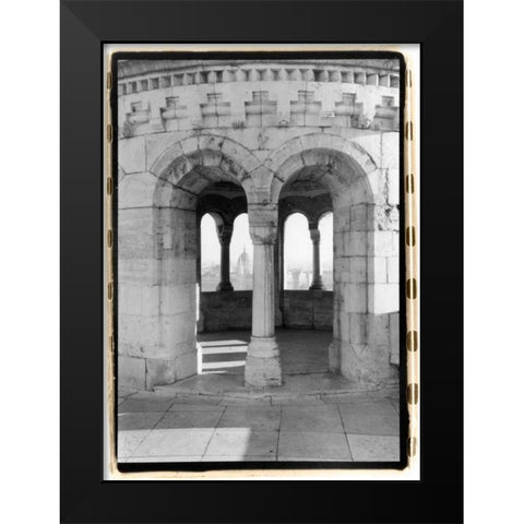 Fishermans Bastion I Budapest Black Modern Wood Framed Art Print by DeNardo, Laura