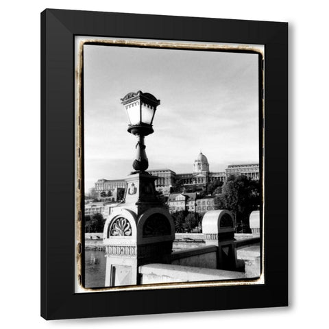Steps to Fishermans Bastion Black Modern Wood Framed Art Print with Double Matting by DeNardo, Laura