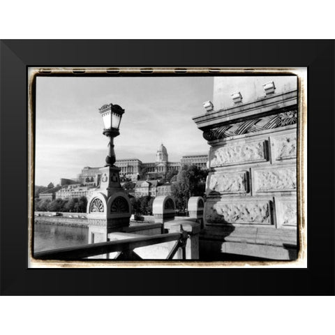 View of the Royal Palace, Budapest Black Modern Wood Framed Art Print by DeNardo, Laura