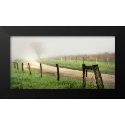 Around the Bend Black Modern Wood Framed Art Print by Head, Danny