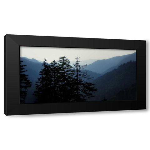 High Country Silhouette I Black Modern Wood Framed Art Print with Double Matting by Head, Danny