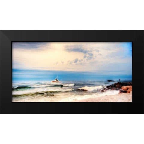 Heading to Sea Black Modern Wood Framed Art Print by Head, Danny