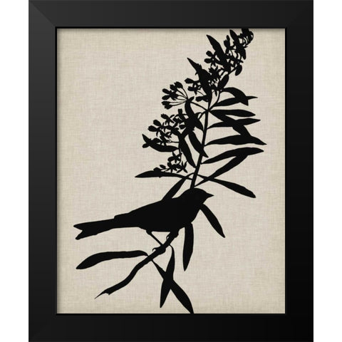 Audubon Silhouette I Black Modern Wood Framed Art Print by Vision Studio