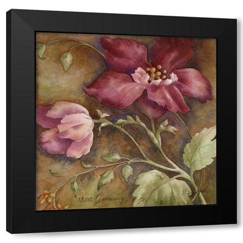 Antique Beauties I Black Modern Wood Framed Art Print by Wagner-Heaton, M.