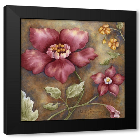 Antique Beauties III Black Modern Wood Framed Art Print with Double Matting by Wagner-Heaton, M.
