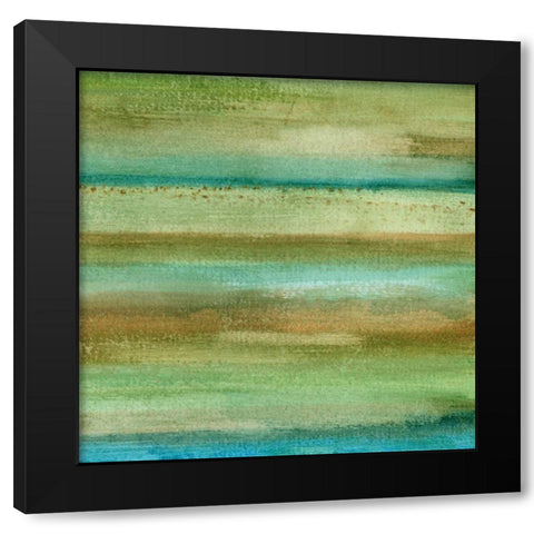 Fields in Spring II Black Modern Wood Framed Art Print with Double Matting by McMullen, Charles