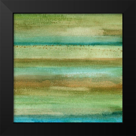 Fields in Spring II Black Modern Wood Framed Art Print by McMullen, Charles