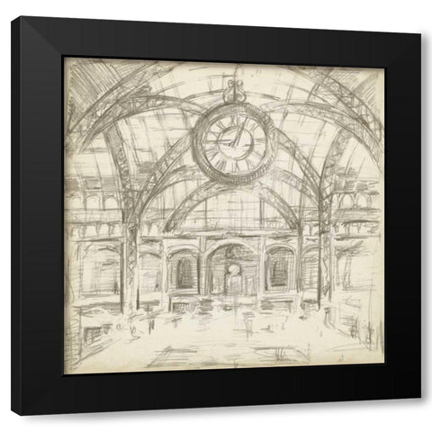 Interior Architectural Study I Black Modern Wood Framed Art Print with Double Matting by Harper, Ethan