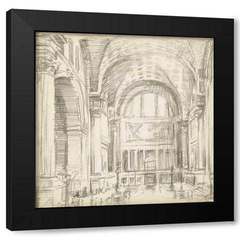Interior Architectural Study IV Black Modern Wood Framed Art Print with Double Matting by Harper, Ethan