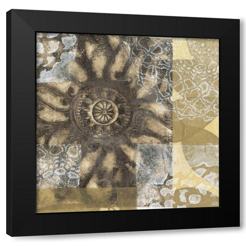 Iron Filigree II Black Modern Wood Framed Art Print with Double Matting by Goldberger, Jennifer