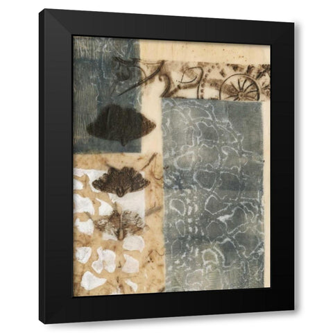 Ginkgo Fossil I Black Modern Wood Framed Art Print with Double Matting by Goldberger, Jennifer