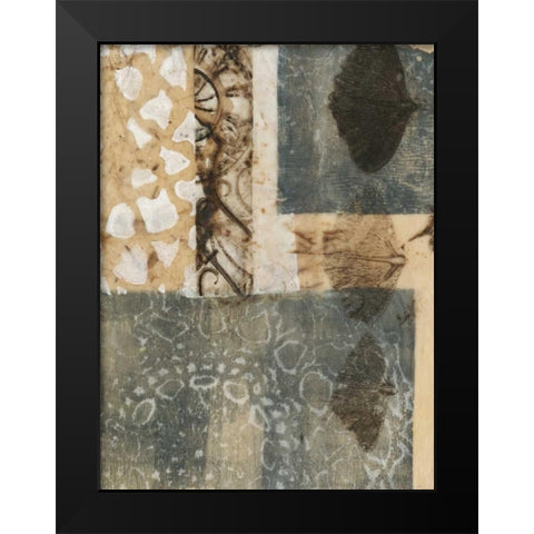 Ginkgo Fossil II Black Modern Wood Framed Art Print by Goldberger, Jennifer