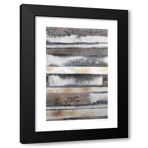 Earth and Smoke I Black Modern Wood Framed Art Print with Double Matting by Goldberger, Jennifer