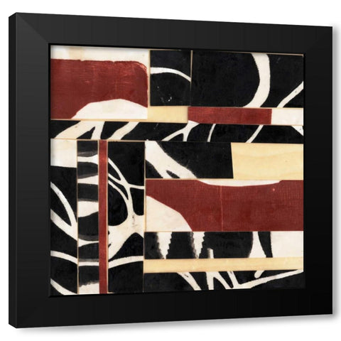Pieces and Parts II Black Modern Wood Framed Art Print with Double Matting by Goldberger, Jennifer