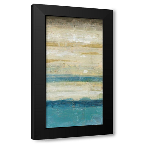 Ocean Strata I Black Modern Wood Framed Art Print with Double Matting by Vess, June Erica