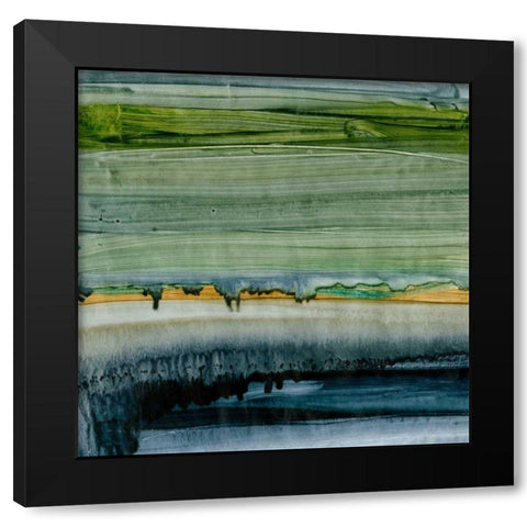 Merging II Black Modern Wood Framed Art Print by Harper, Ethan