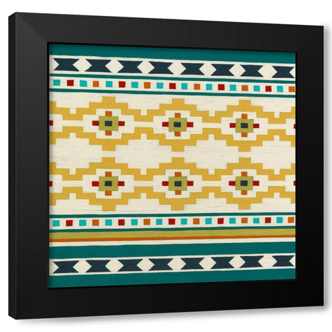 Southwest Geometry III Black Modern Wood Framed Art Print by Vess, June Erica