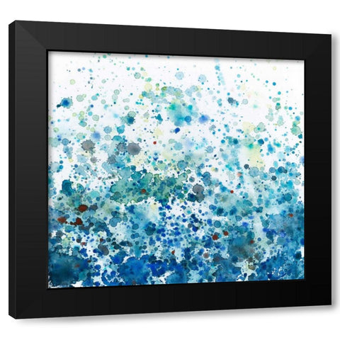 Speckled Sea I Black Modern Wood Framed Art Print with Double Matting by Meagher, Megan