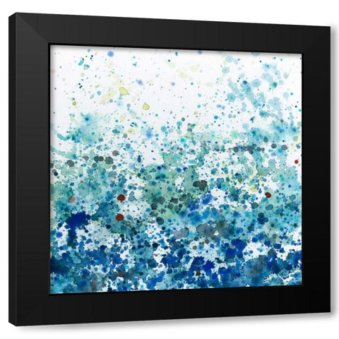 Speckled Sea II Black Modern Wood Framed Art Print with Double Matting by Meagher, Megan
