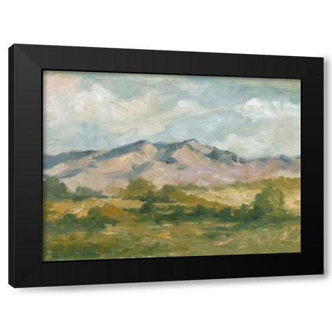 Impasto Landscape I Black Modern Wood Framed Art Print with Double Matting by Harper, Ethan