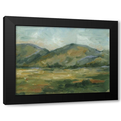 Impasto Landscape II Black Modern Wood Framed Art Print with Double Matting by Harper, Ethan