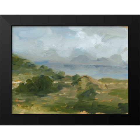 Impasto Landscape IV Black Modern Wood Framed Art Print by Harper, Ethan