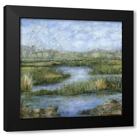 Marshland III Black Modern Wood Framed Art Print with Double Matting by Crawford, Beverly