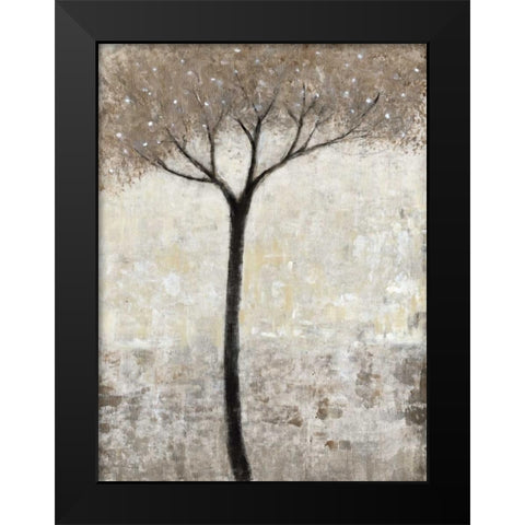 Bloom I Black Modern Wood Framed Art Print by OToole, Tim