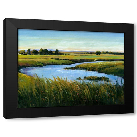 At the Edge II Black Modern Wood Framed Art Print with Double Matting by OToole, Tim