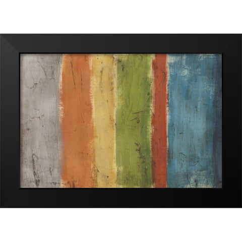 Mesa Strata I Black Modern Wood Framed Art Print by Vess, June Erica