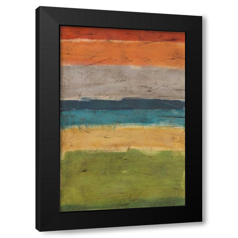 Mesa Strata II Black Modern Wood Framed Art Print with Double Matting by Vess, June Erica