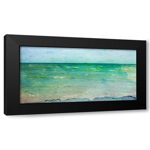 Crystal Coast Black Modern Wood Framed Art Print by Ilosky, Pam