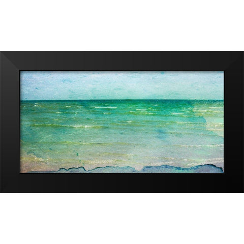 Crystal Coast Black Modern Wood Framed Art Print by Ilosky, Pam