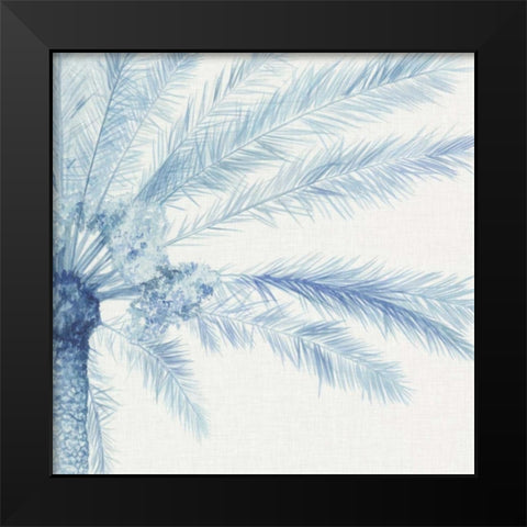 Chambray Palms II Black Modern Wood Framed Art Print by Meagher, Megan